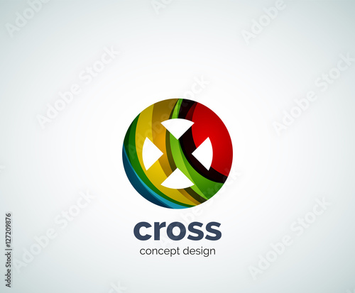 Vector cross logo template Free Download Vector cross logo template - GFXLoad