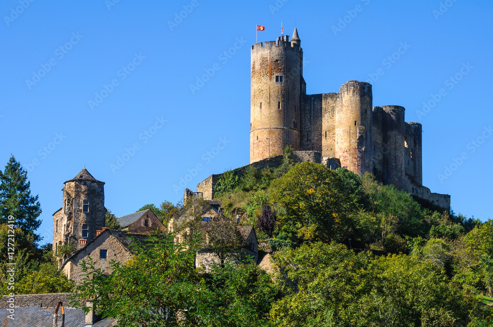 Medieval castle in Najac, Aveyron (France)