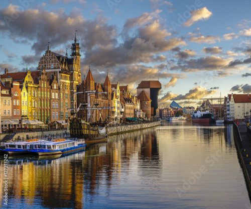 Gdansk,Poland,September 2016:Cityscape of Gdansk in Poland