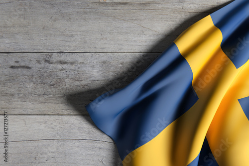 Fotografie Kingdom of Sweden flag