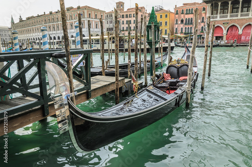 Venice gondola, anchored © samards