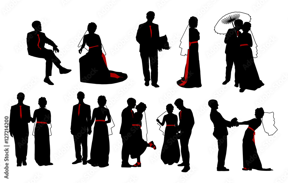 custom made wallpaper toronto digitalwedding set silhouettes