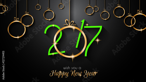 2017 Happy New Year Background for your Seasonal Flyers