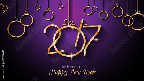 2017 Happy New Year Background for your Seasonal Flyers