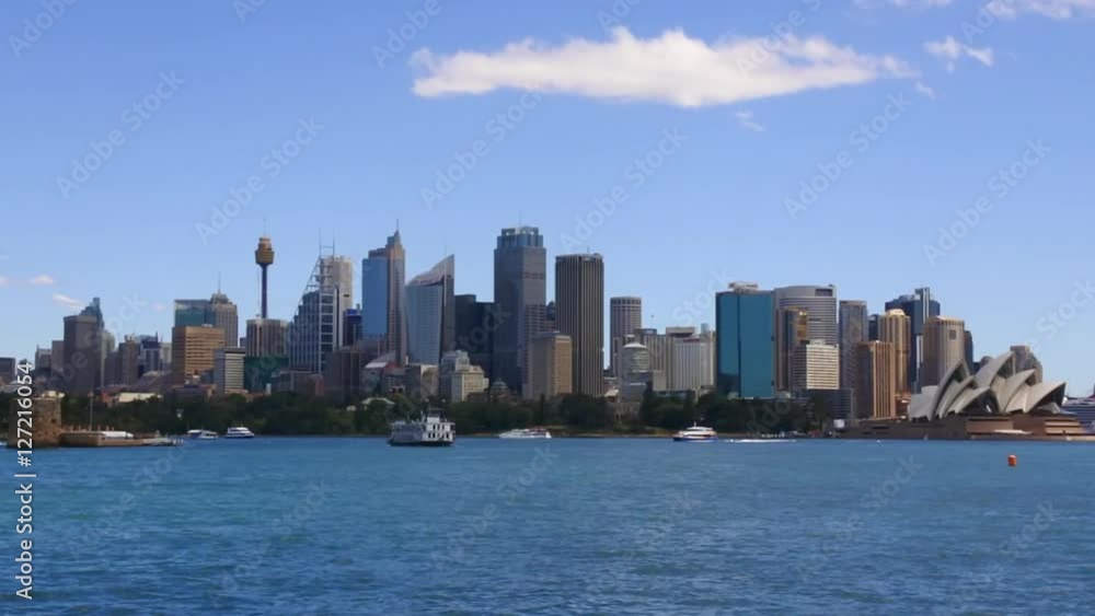 Sydney city skyline as seen from Sydney Harbour n New South Wales, Australia. Sydney city skyline as seen from Sydney Harbour n New South Wales, Australia.