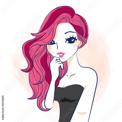 cartoon woman make up