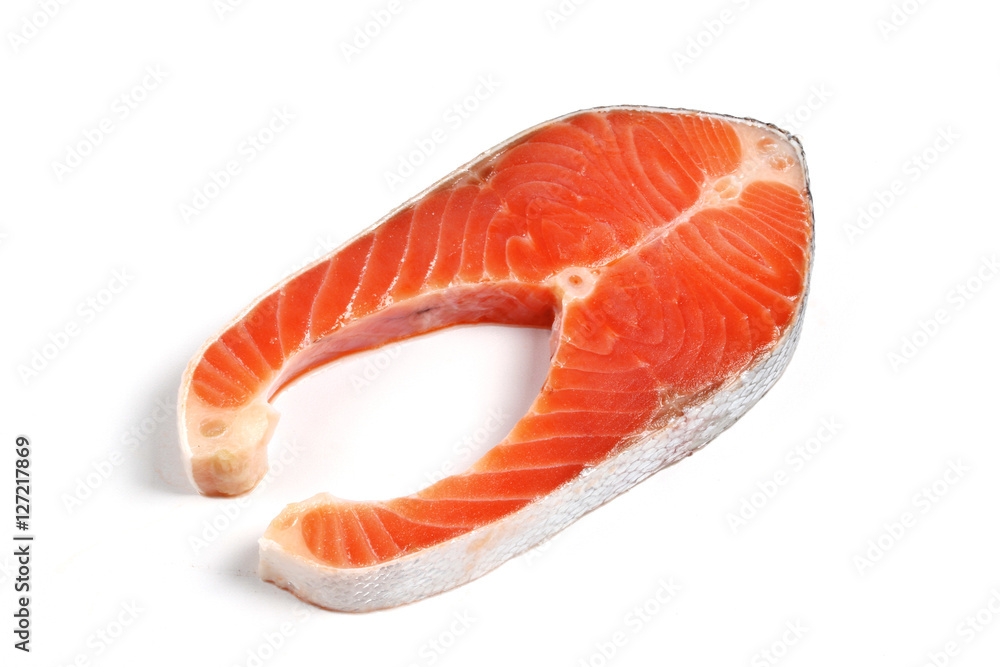 Ready raw fresh salmon for cooking or served. Ready raw fresh salmon for cooking or served.