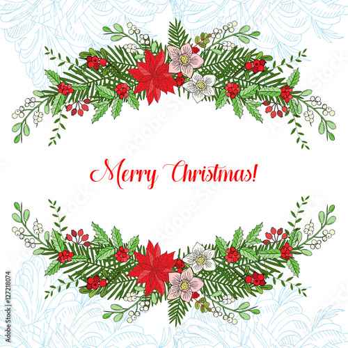 Background with Christmas decoration