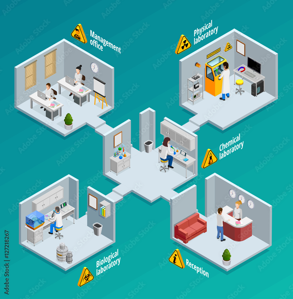 Laboratory Concept Illustration Laboratory Concept Illustration