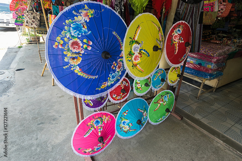 Colourful Chiang Mai Umbrellas photo