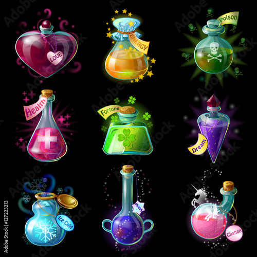 Magic Potions Icon Set