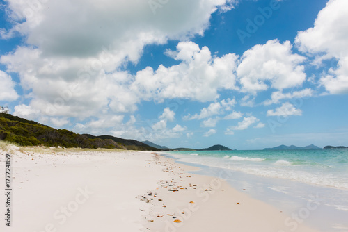 Whitehaven Beach  a 7 km stretch along Whitsunday Island  Queensland  Australia