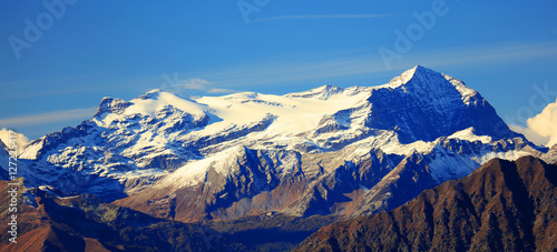 The Alps seen from Mottarone Mountain, Verbano Cusio Ossola , Piedmont, Italy, Europe