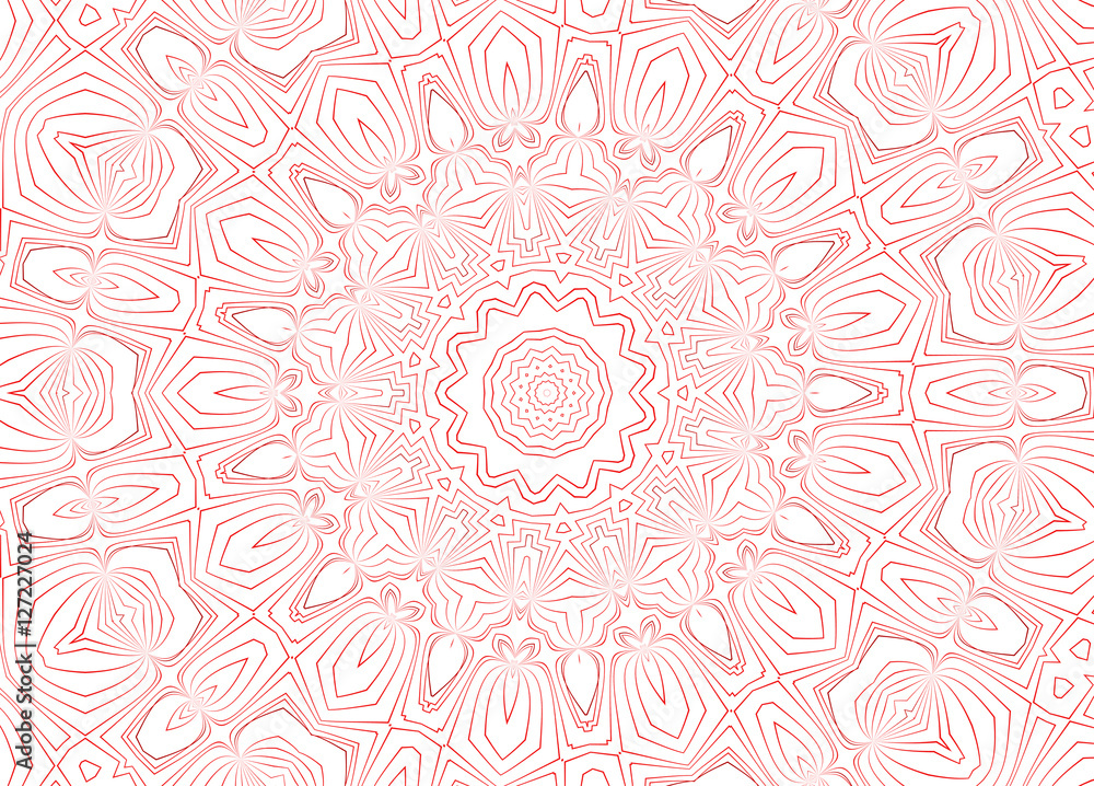 White background with abstract red pattern White background with abstract red pattern