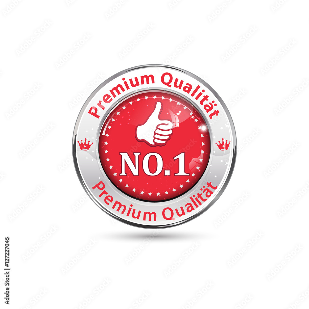 Premium Qualitat, Nummer eins - Business Icon für den Einzelhandel Premium Qualitat, Nummer eins - Business Icon für den Einzelhandel