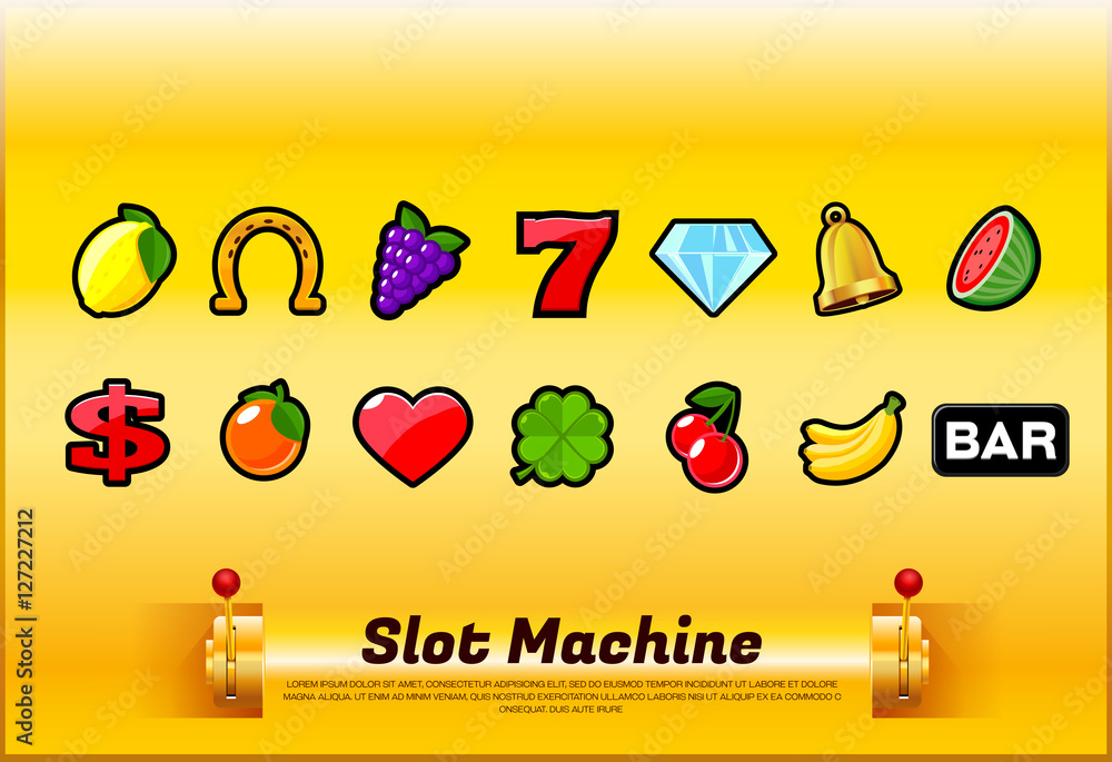 Fototapeta premium slot machine symbols