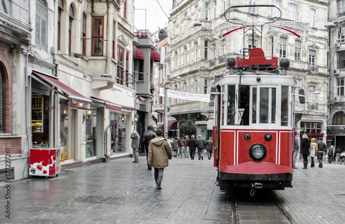 Canvas Print Old tram in Istanbul