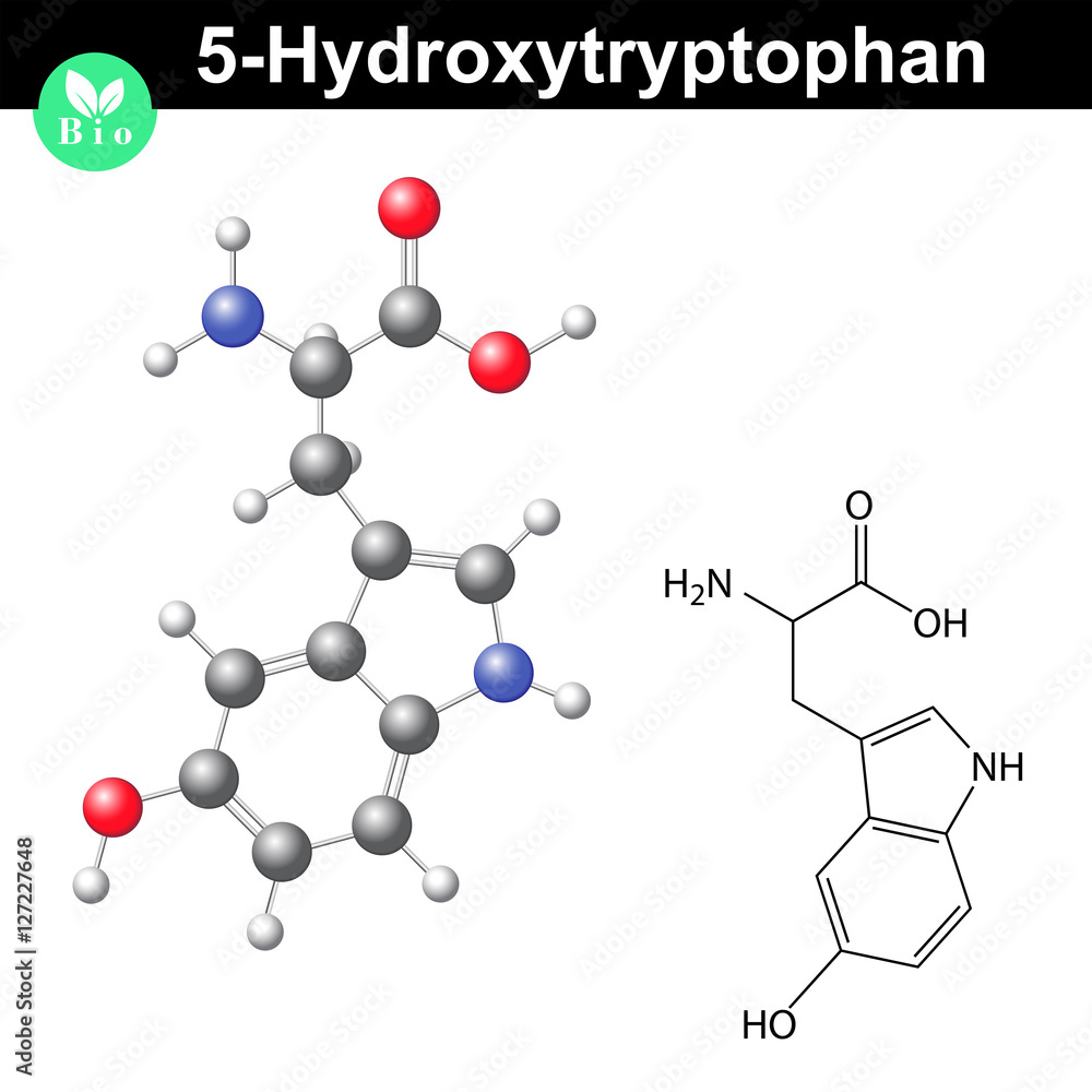 Hydroxytryptophan chemical structure Hydroxytryptophan chemical structure