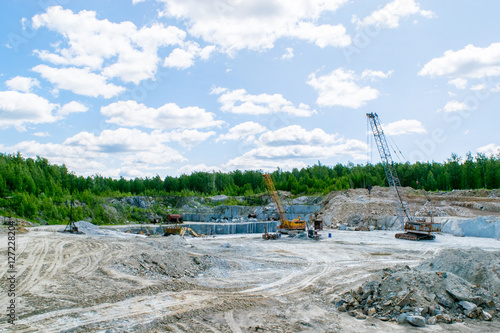Wallpaper Mural machinery in mining career at work Torontodigital.ca