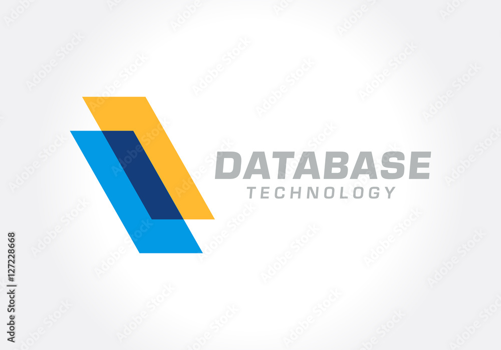 Database Stacked Layer Symbol, abstract vector illustration concept Database Stacked Layer Symbol, abstract vector illustration concept