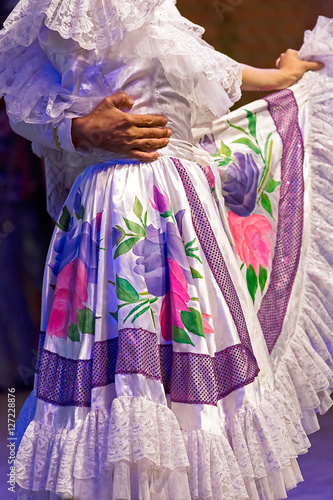 Young dancers from Colombia in traditional costume