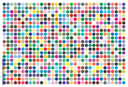 Vector color palette. 726 different colors. Pattern size 231 x 154 mm