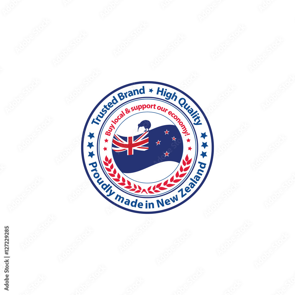 Be loyal and support our economy. Proudly made in New Zealand, Trusted Brand, High Quality - grunge printable stamp / sticker / badge Be loyal and support our economy. Proudly made in New Zealand, Trusted Brand, High Quality - grunge printable stamp / sticker / badge