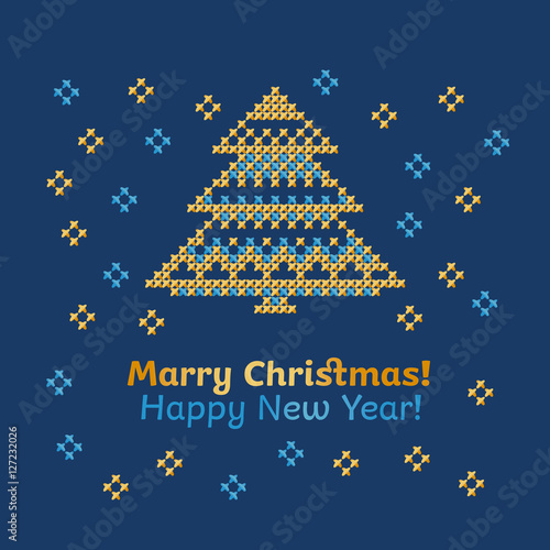 cross stitch pattern of sno...