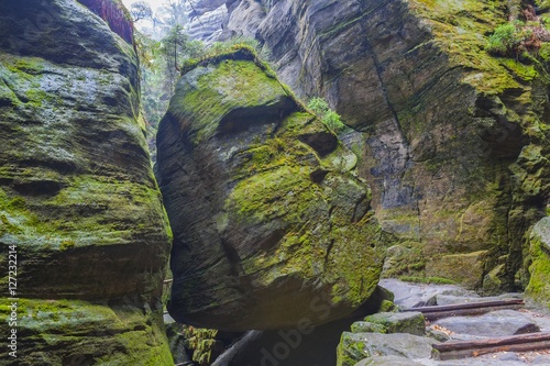 National Park of Czech Republic Teplice rocks. Rock Town.