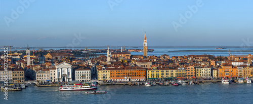 panorama of Venice Castello aereal view