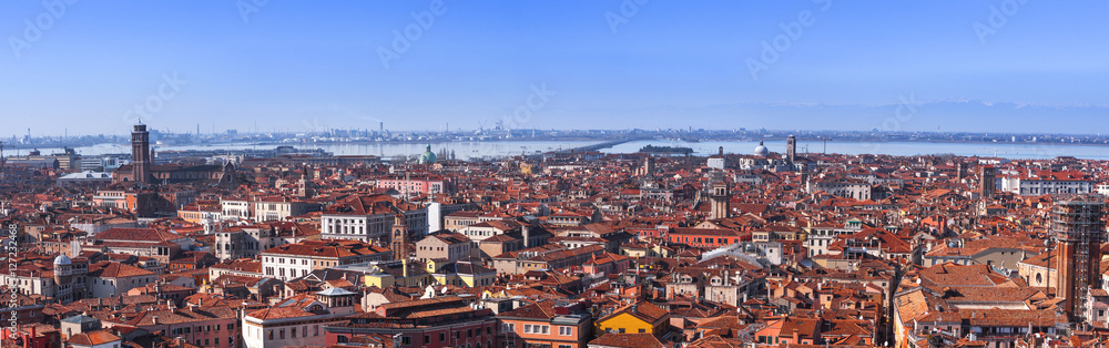 panorama of Venice Cannaregio aereal view