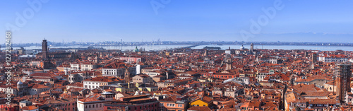 panorama of Venice Cannaregio aereal view