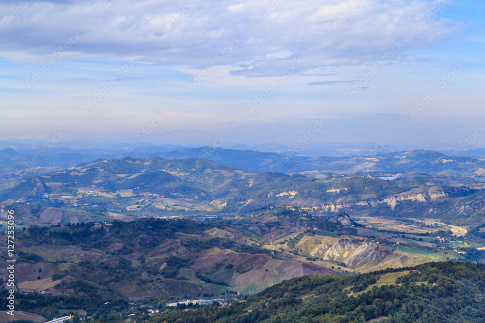 Emilia-Romagna, with a view of Monte Titano Emilia-Romagna, with a view of Monte Titano