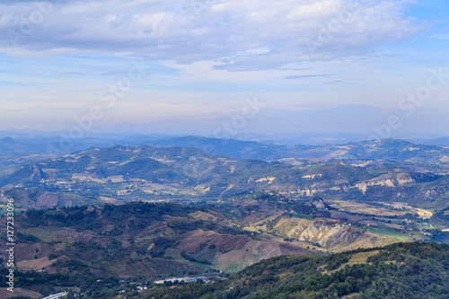 Emilia-Romagna  with a view of Monte Titano