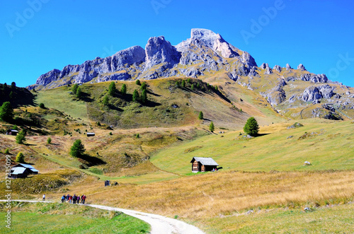 hiking tour around the sass putia South Tyrol Italy photo