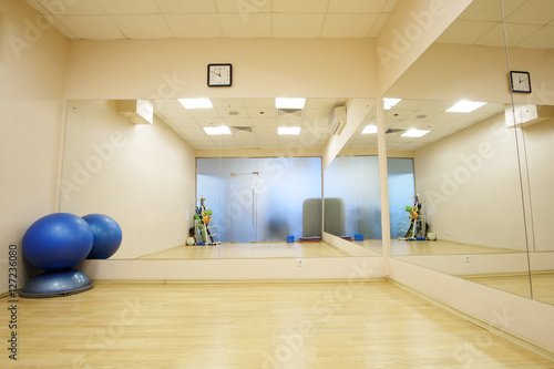 Interior of a fitness hall