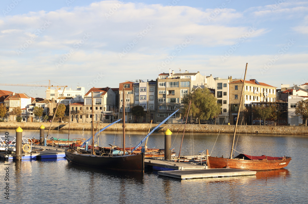 fishing boats in Vigo city