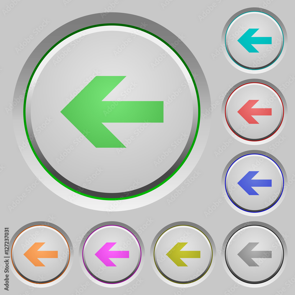 Left arrow push buttons Left arrow push buttons