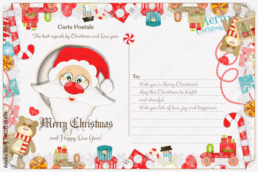 Fototapeta premium Christmas Postcard