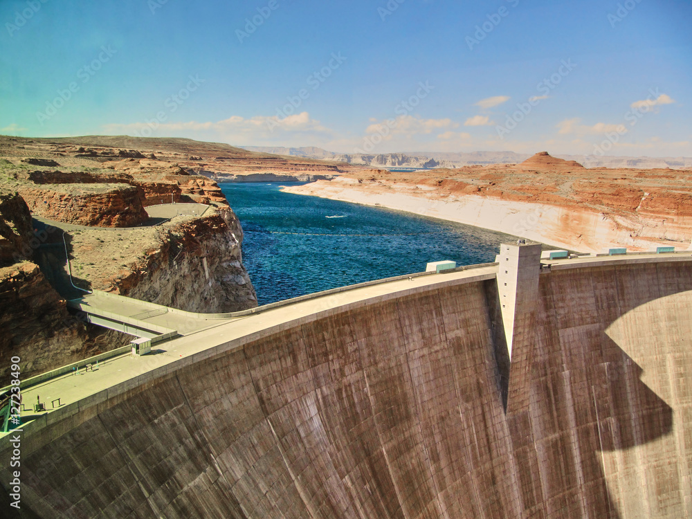 The Glen Canyon Dam Page Arizona StockFoto Adobe Stock