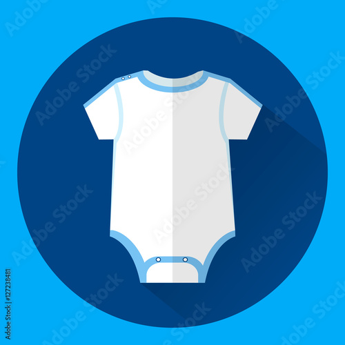 vector image Clothes for kids in style flat