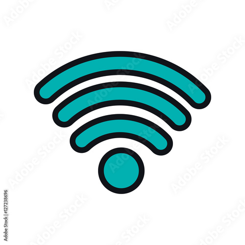 wifi connection isolated icon vector illustration design