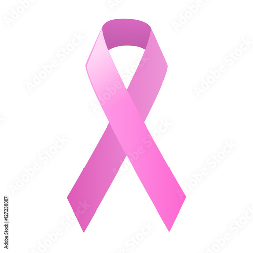 vector illustration pink ribbon symbolic