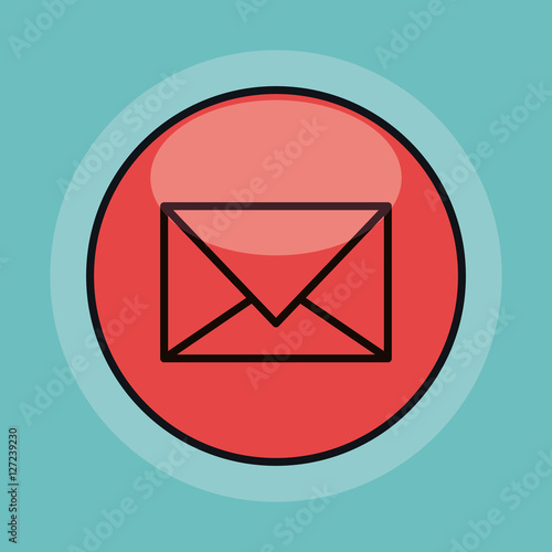 envelope mail isolated icon vector illustration design