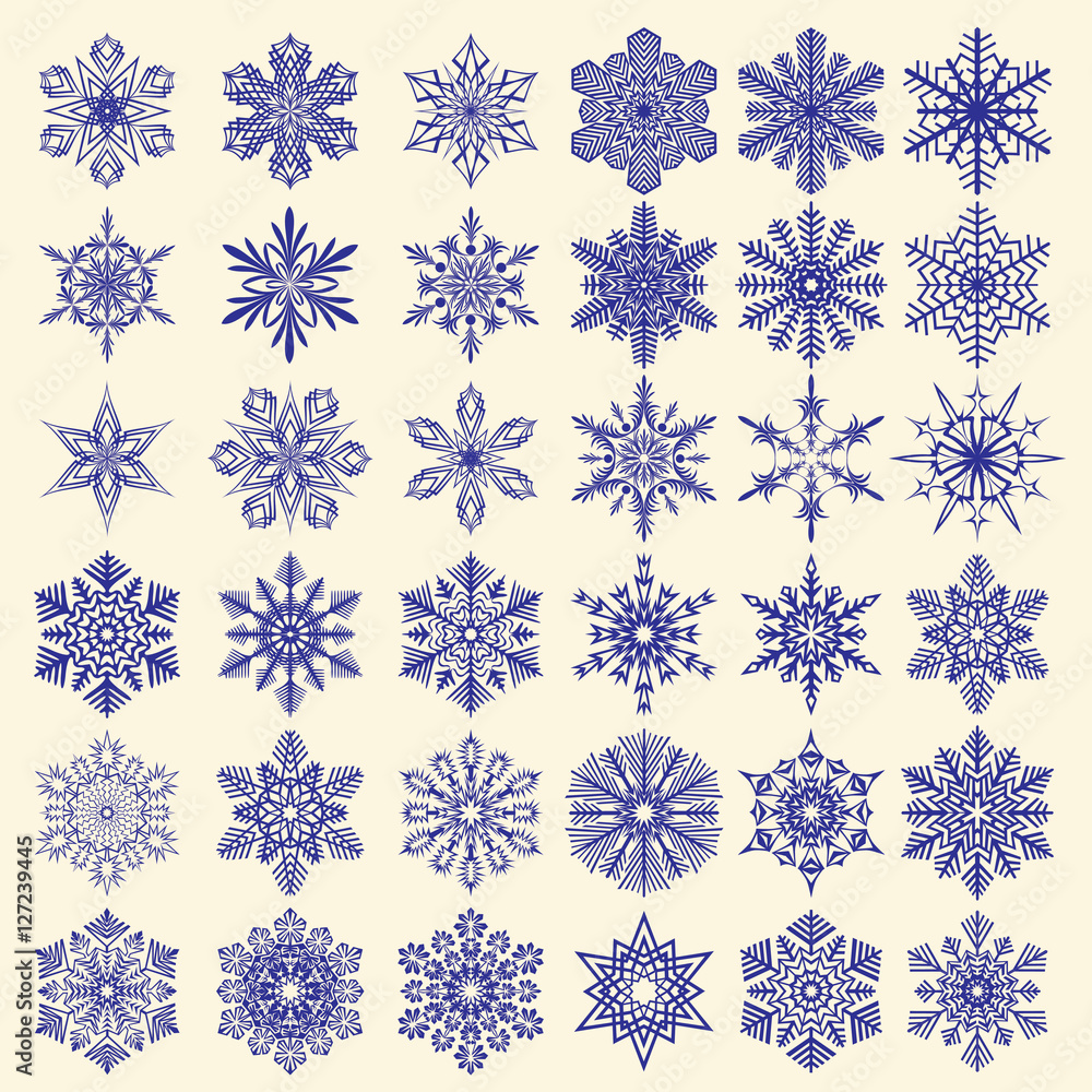 Decorative abstract snowflake. Vector illustrayion Decorative abstract snowflake. Vector illustrayion