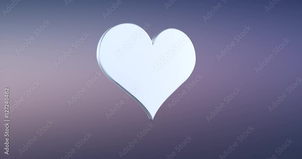 Animated Like Heart Silver 3d Icon Loop Modules for edit with alpha matte
Animated Like Heart Silver 3d Icon Loop Modules for edit with alpha matte