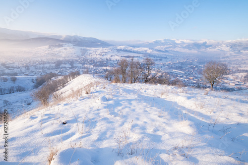 Winter mountain hills © Nickolay Khoroshkov