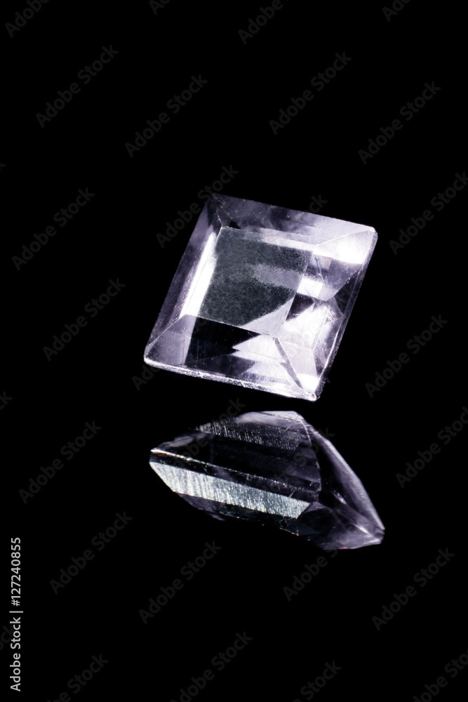 Square diamond with reflection Square diamond with reflection