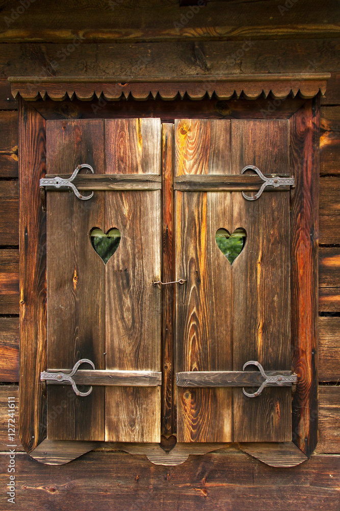 old wooden shutters