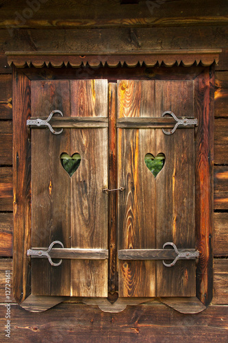 old wooden shutters